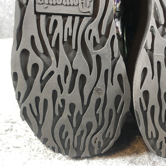 Demonia Swing-115 Platform Boots Womens Size 8 Black Holographic Goth Rave - Picture 13 of 16